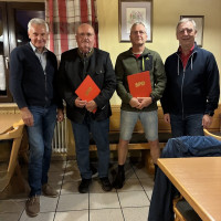 von links: Werner Götz, Walter Hasl, Arno Kraus, Thomas Rödiger